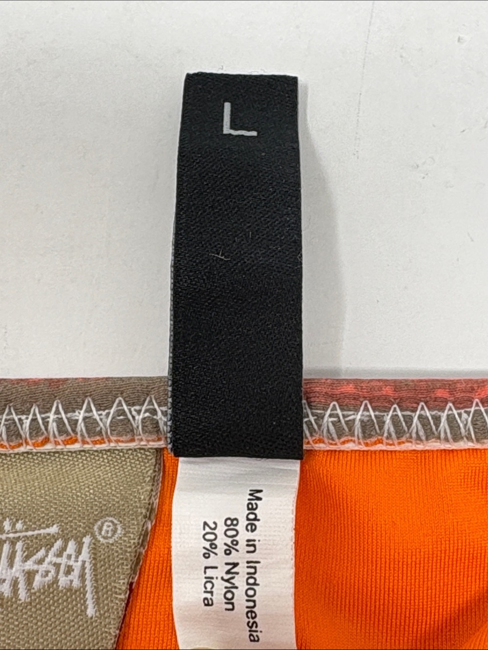 STUSSY 2 Piece Vibrant Stripe Halter Bikini Swimsuit size L - Picture 7 of 7